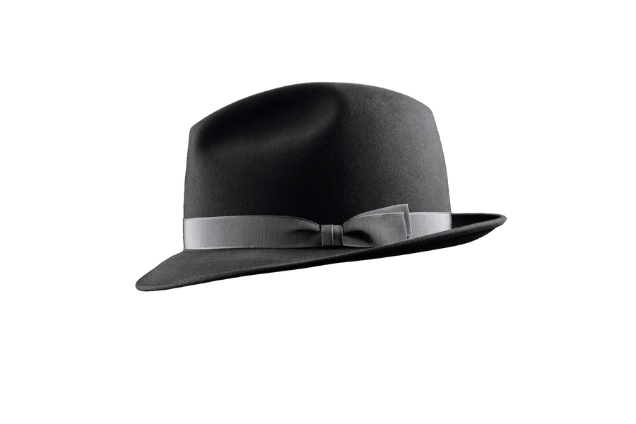 Chapeau trilby vinyl noir homme - Hatsquality